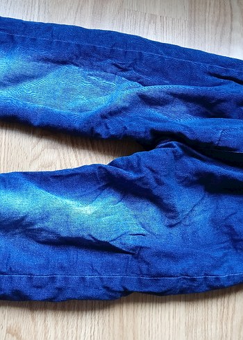 Kız Çocuk Renkli Batik Desenli Bol Kesim Kot Pantolon - Görsel 5