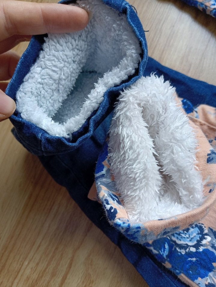 Kız Çocuk Renkli Batik Desenli Bol Kesim Kot Pantolon - Görsel 2