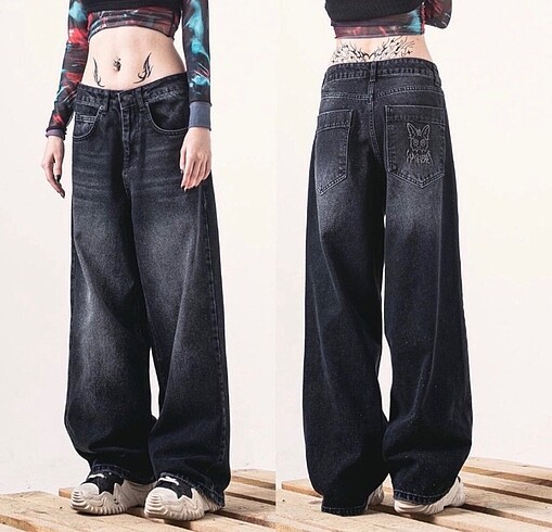 Diğer Siyah baggy pantolon