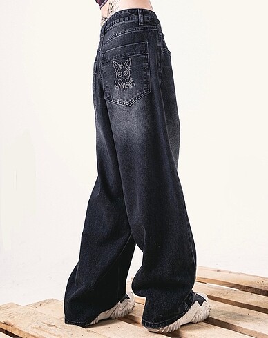 26 Beden Siyah baggy pantolon