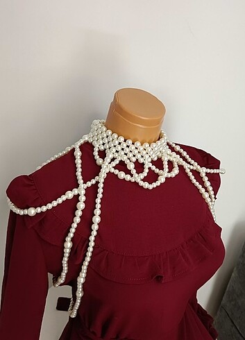 İnci omuz kolyesi - Görsel 3