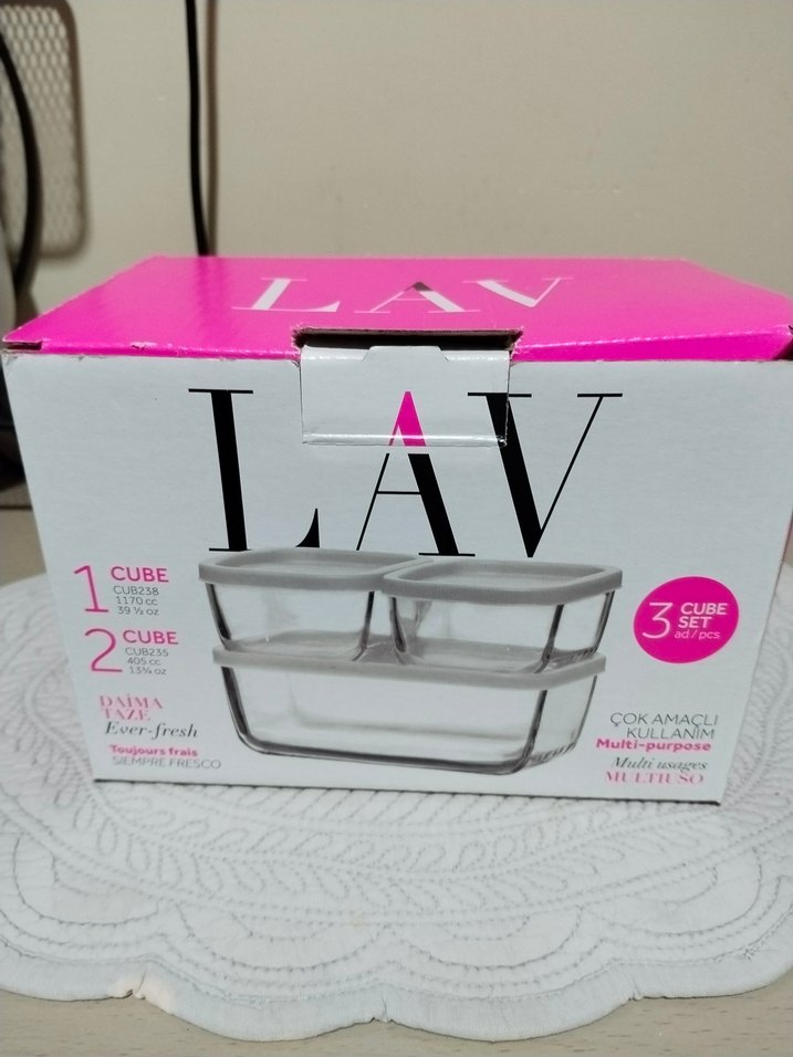 LAV Çok Amaçlı 3'lü Saklama Kabı Seti - Görsel 2