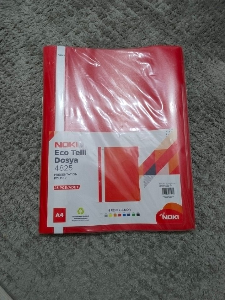 NOKI Eco Telli Dosya 25'li A4 Renkli - Görsel 2
