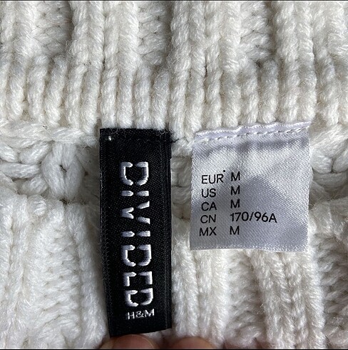 m Beden beyaz Renk H&M kazak