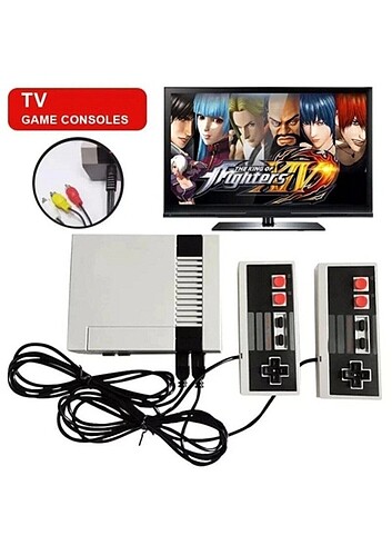  RETRO 620 OYUNLU NOSTALJİ TV ATARİ OYUN KONSOLU 2 KOLLU SET