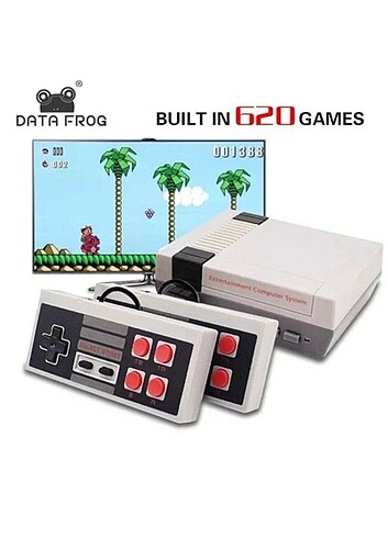 RETRO 620 OYUNLU NOSTALJİ TV ATARİ OYUN KONSOLU 2 KOLLU SET