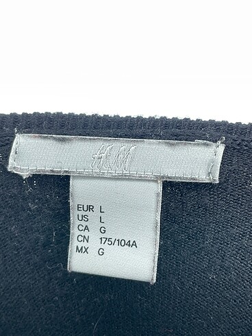 l Beden siyah Renk H&M Kazak / Triko %70 İndirimli.