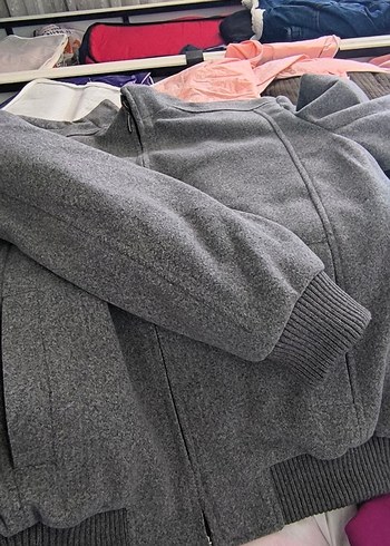 Gri Fermuarlı Erkek Sweatshirt - Görsel 2