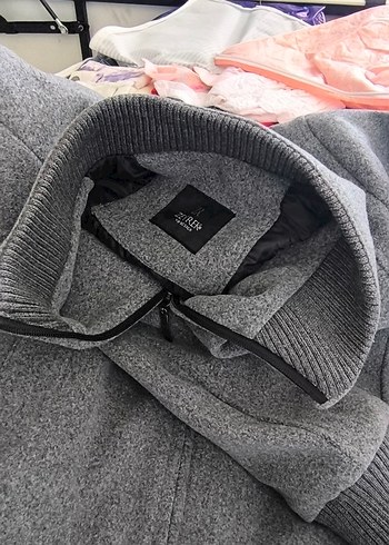 Gri Fermuarlı Erkek Sweatshirt - Görsel 4