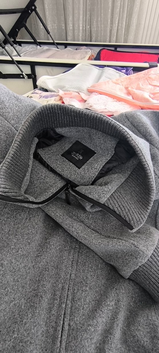 Gri Fermuarlı Erkek Sweatshirt - Görsel 4