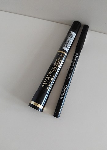 L'Oréal Telesopic Extra Black Maskara ve Kalem - Görsel 2