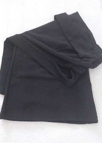 Siyah krep Kumaş kız çocuk Pantolon 12-13yaş - Görsel 3