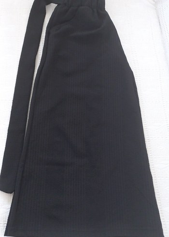 Siyah krep Kumaş kız çocuk Pantolon 12-13yaş - Görsel 2