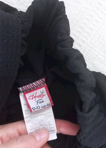 Siyah krep Kumaş kız çocuk Pantolon 12-13yaş - Görsel 5