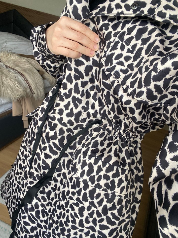 İpekyol Leopar Desenli Kadın Midi ceket - Görsel 5