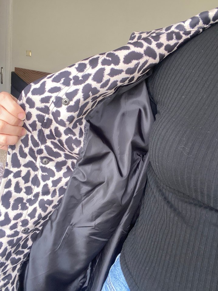 İpekyol Leopar Desenli Kadın Midi ceket - Görsel 4