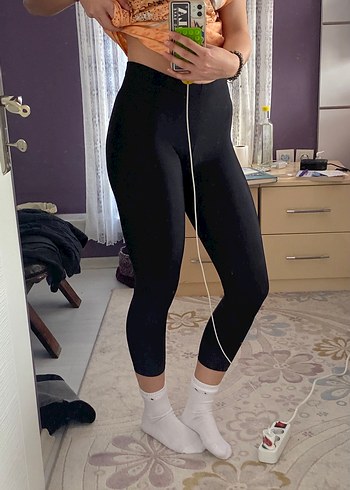 Siyah Basic Kadın Tayt Penti - Görsel 2