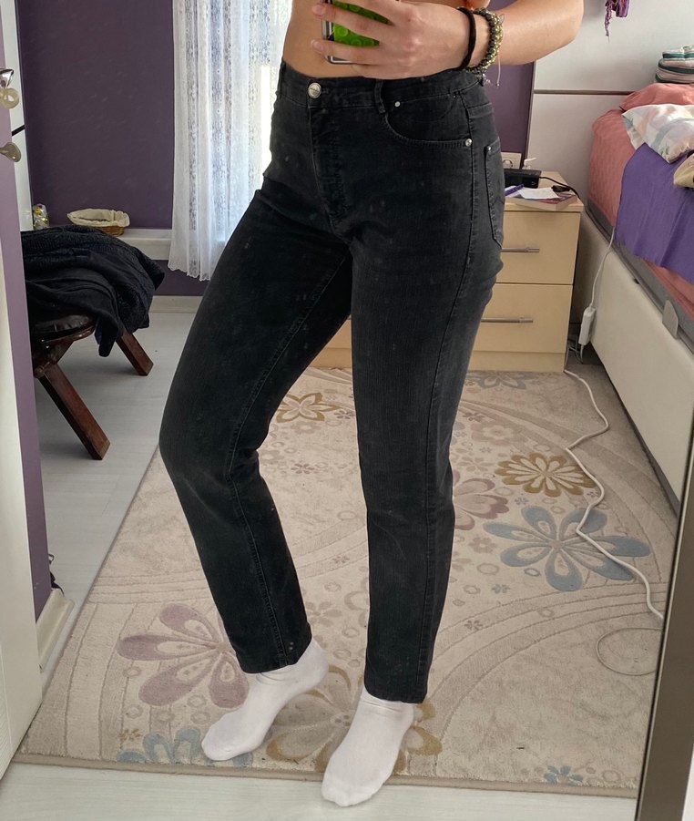 Siyah Kot Pantolon - Görsel 2