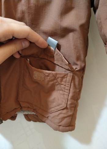 Kahverengi Fermuarlı Erkek Çocuk Mont - Görsel 4