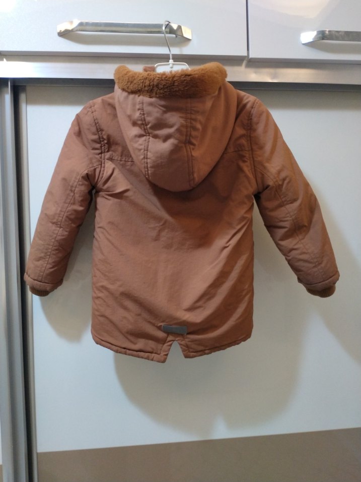 Kahverengi Fermuarlı Erkek Çocuk Mont - Görsel 2