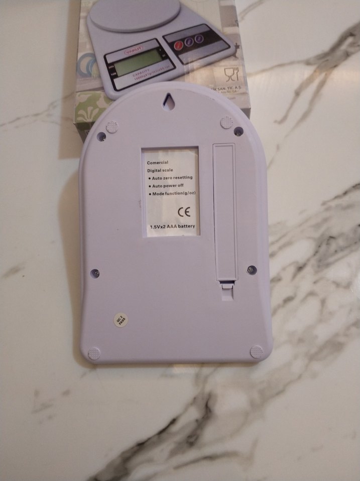 Beyaz Dijital Mutfak Tartısı - Görsel 2