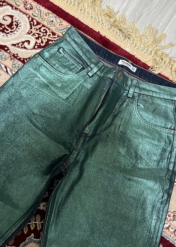 42 Beden Parlak Çok Renkli Street Wear Kadın Pantolon