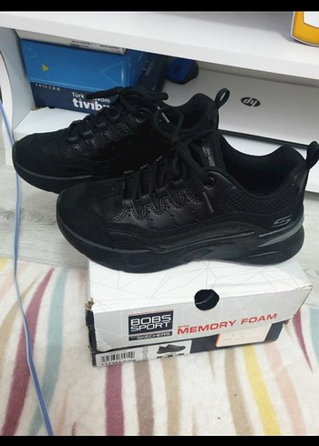 Skechers Siyah Bağcıklı Kadın Spor Ayakkabı