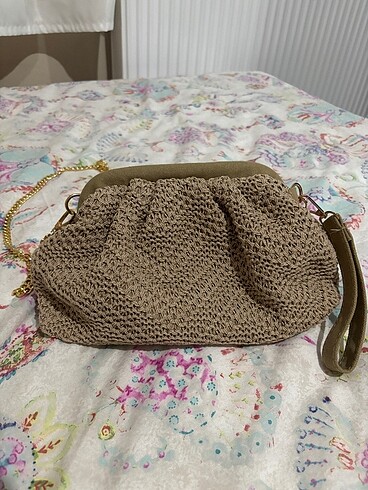 Hasır clutch çanta