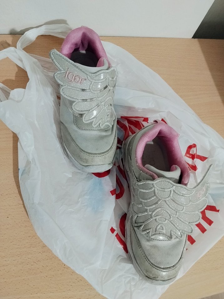 Kız Çocuk Beyaz Spor Ayakkabı Fırfırlı - Görsel 3