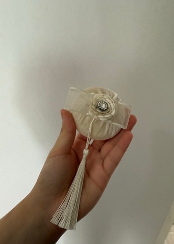  Beden beyaz Renk Aynalı takı kutusu ve oda kokusu 2li set