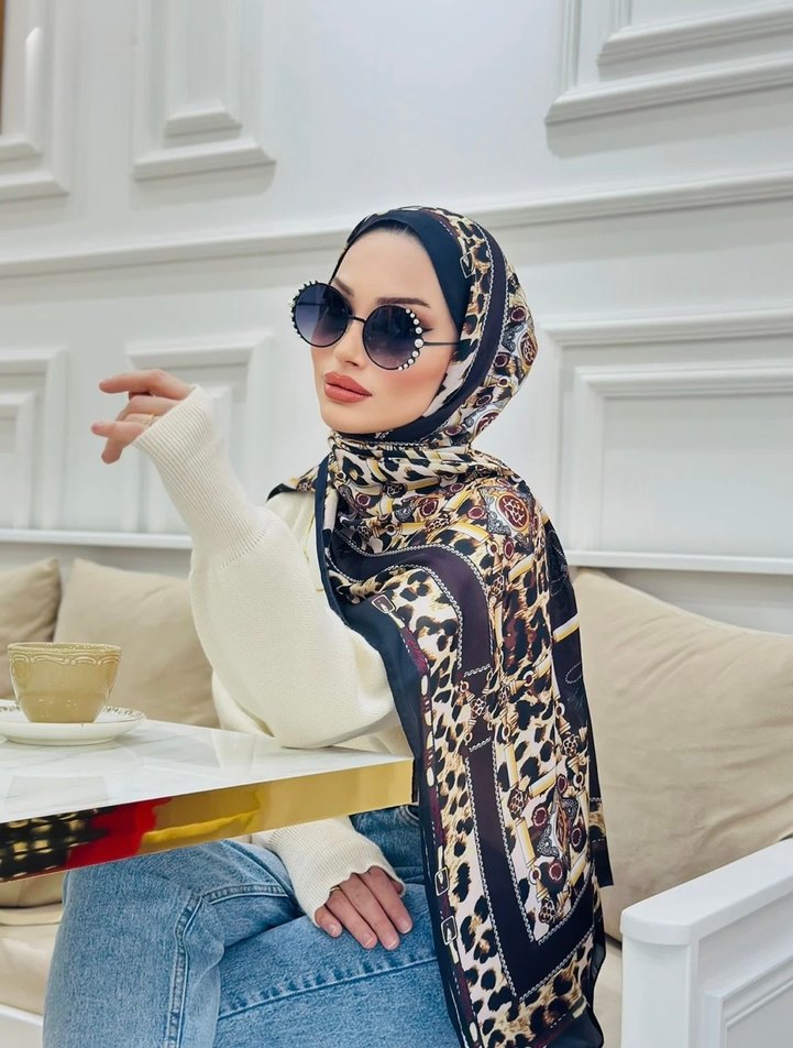 Hermes ithal vual ipek şal - Görsel 2