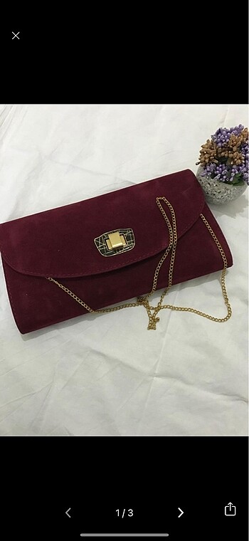 Bordo şık çanta