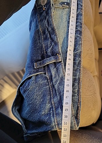 SÜPER YÜKSEK BEL FULL LİKRALI YIKAMALI TAŞLAMALI JEAN - Görsel 5