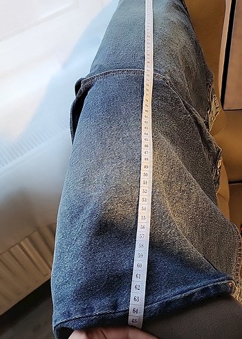 SÜPER YÜKSEK BEL FULL LİKRALI YIKAMALI TAŞLAMALI JEAN - Görsel 6