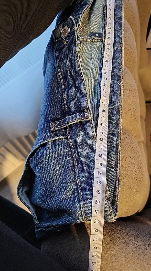 SÜPER YÜKSEK BEL FULL LİKRALI YIKAMALI TAŞLAMALI JEAN - Görsel 5