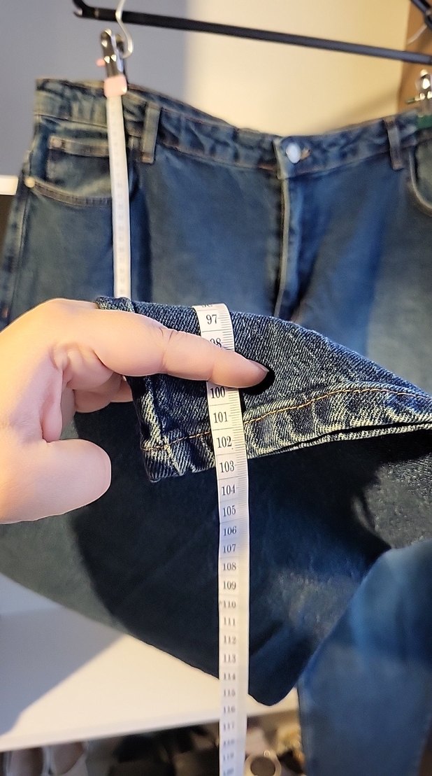 SÜPER YÜKSEK BEL FULL LİKRALI YIKAMALI TAŞLAMALI JEAN - Görsel 2