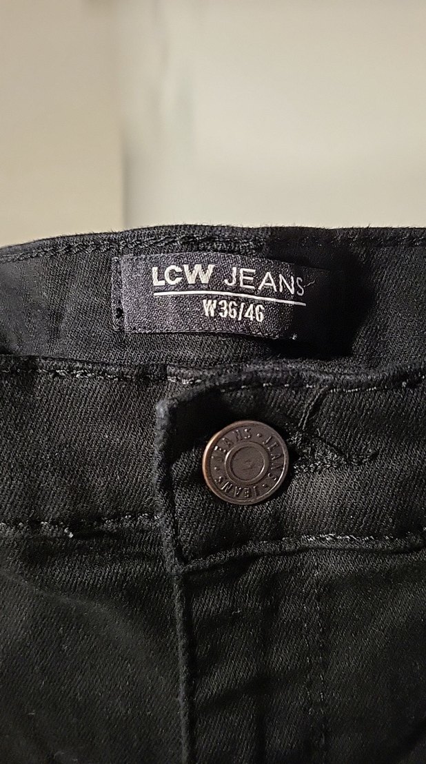 Siyah erkek Skinny Jean - Görsel 2