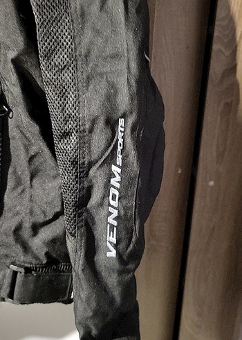 Gri motosiklet montu Venom - Görsel 2