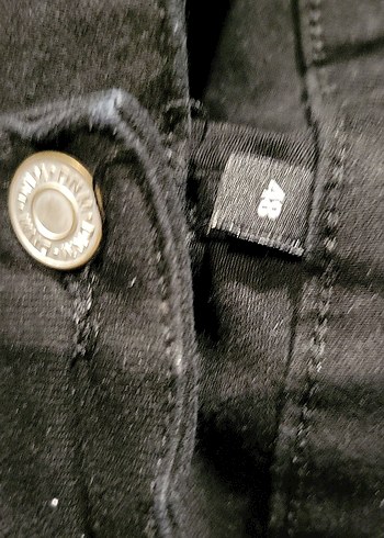 Siyah Kadın Midi Boy Regular Fit Denim Pantolon - Görsel 2