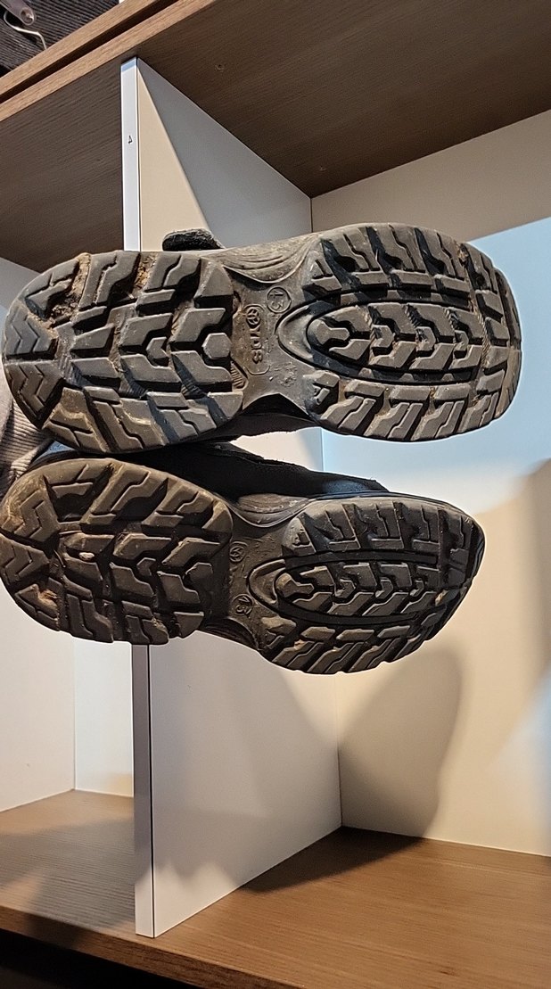 Demir burunlu Gri Erkek iş ayakkabısı Velcro Bantlı YDS - Görsel 5