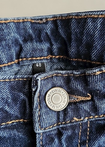 Lacivert Bol Kesim Baggy Kot Pantolon - Görsel 2