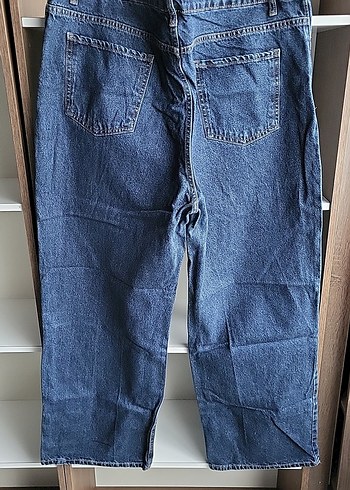 Lacivert Bol Kesim Baggy Kot Pantolon - Görsel 4