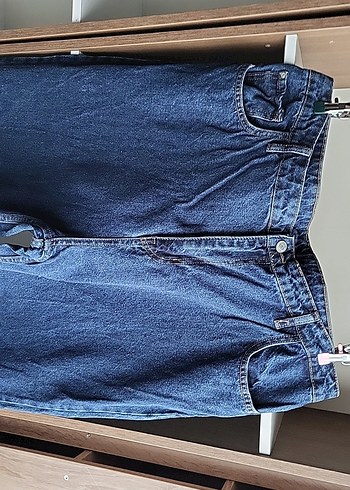 Lacivert Bol Kesim Baggy Kot Pantolon - Görsel 3