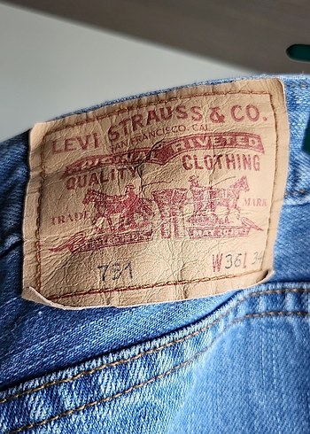 LEVI'S DENIM KOT PANTOLON LİKRASIZ ORJINAL - Görsel 3