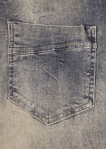 BUZ MAVİ DÜĞMESİZ FULL LİKRALI YÜKSEK BEL JEAN %98 PAMUK - Görsel 2