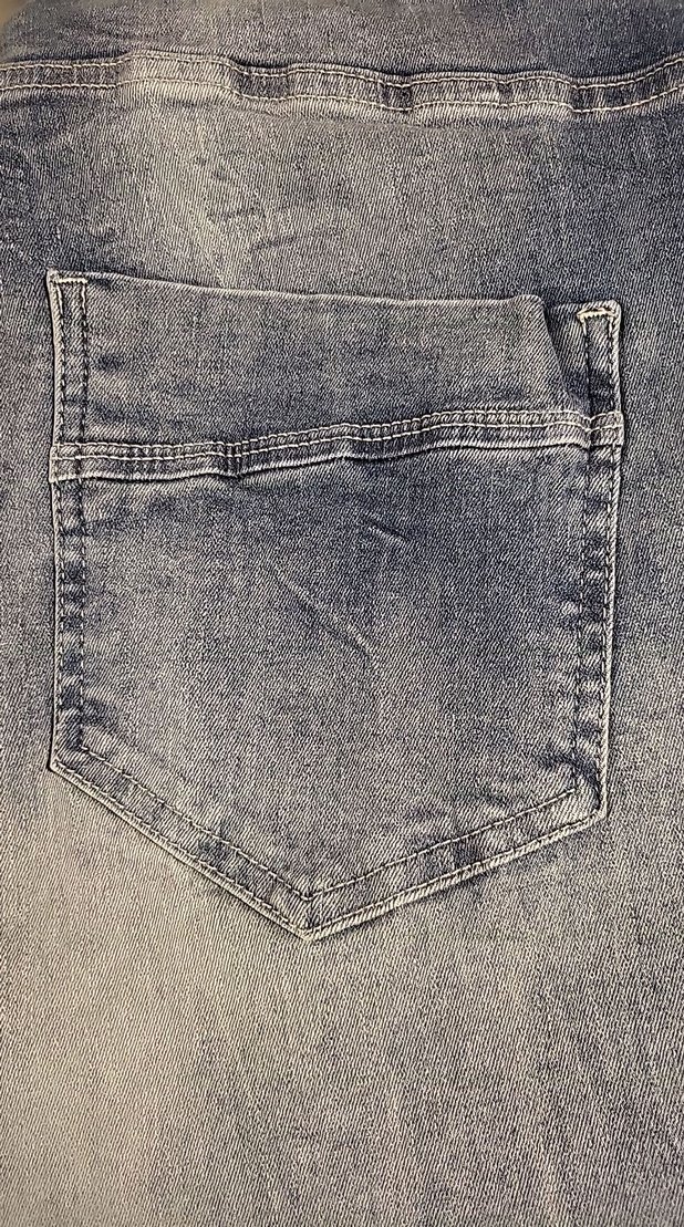 BUZ MAVİ DÜĞMESİZ FULL LİKRALI YÜKSEK BEL JEAN %98 PAMUK - Görsel 2