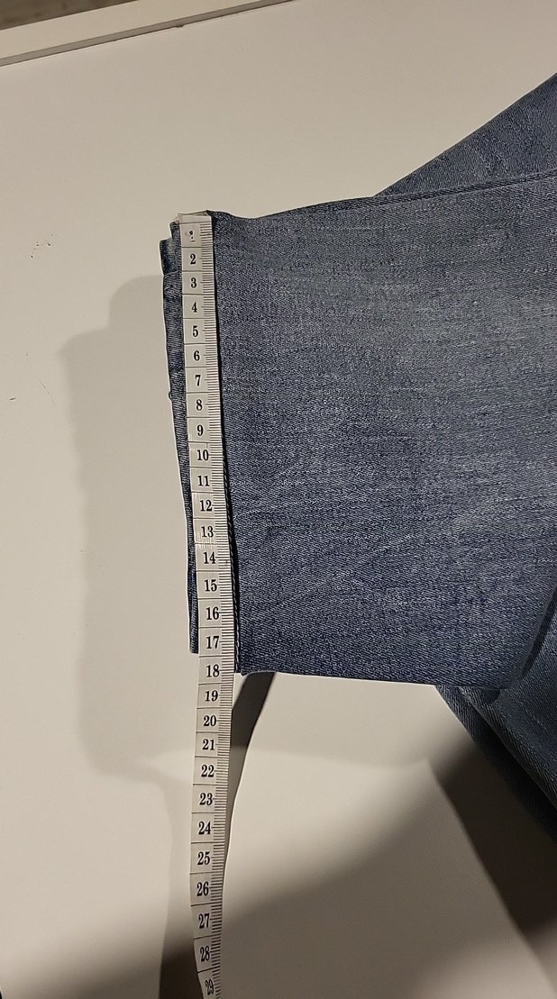 BUZ MAVİ DÜĞMESİZ FULL LİKRALI YÜKSEK BEL JEAN %98 PAMUK - Görsel 4