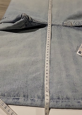 PRİMARK DENİM 48 BEDEN BUZ MAVİSİ İSPANYOL PAÇA - Görsel 5