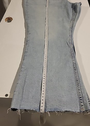 PRİMARK DENİM 48 BEDEN BUZ MAVİSİ İSPANYOL PAÇA - Görsel 2