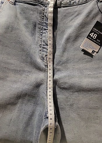 PRİMARK DENİM 48 BEDEN BUZ MAVİSİ İSPANYOL PAÇA - Görsel 6